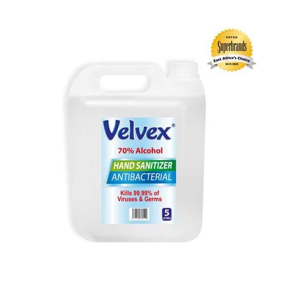 Velvex 5Litre Gel Hand Sanitizer, Sterilizer Scents: Fragrance Free