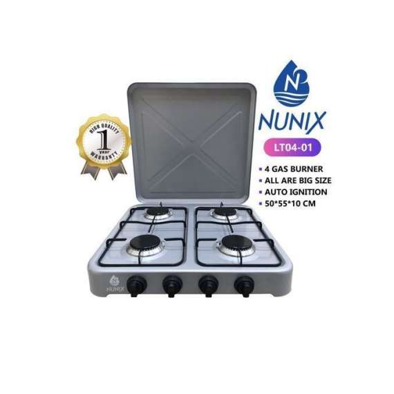 Nunix LT04-01 4 Gas Burner Table Top Cooker