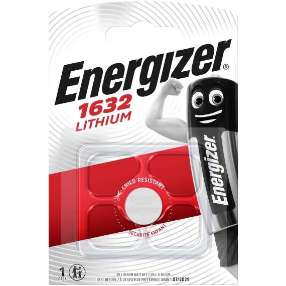 Energizer 1632 5x5 Lithium 3V Coin Cell Battery
