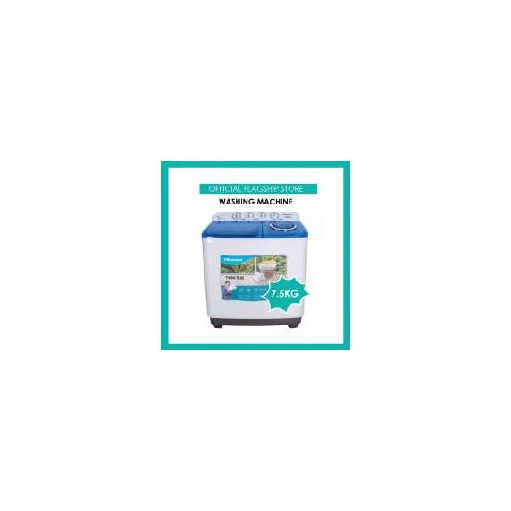 Hisense XPB75-2009SK 7.5KG Twin Tub Washing Machine