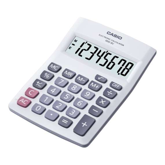 Casio MW-8V-WE Desktop Calculator