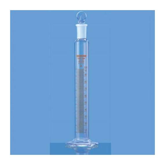 Borosil 100ml Glass Measuring Cylinder with Stopper
