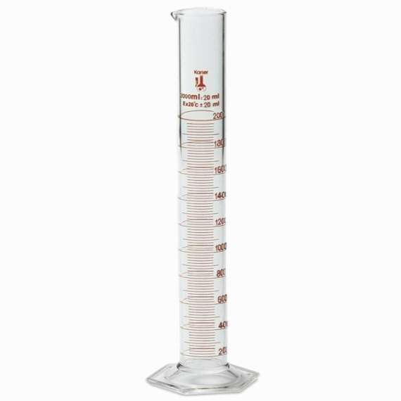 Griffchem 2000ml Glass Measuring Cylinder