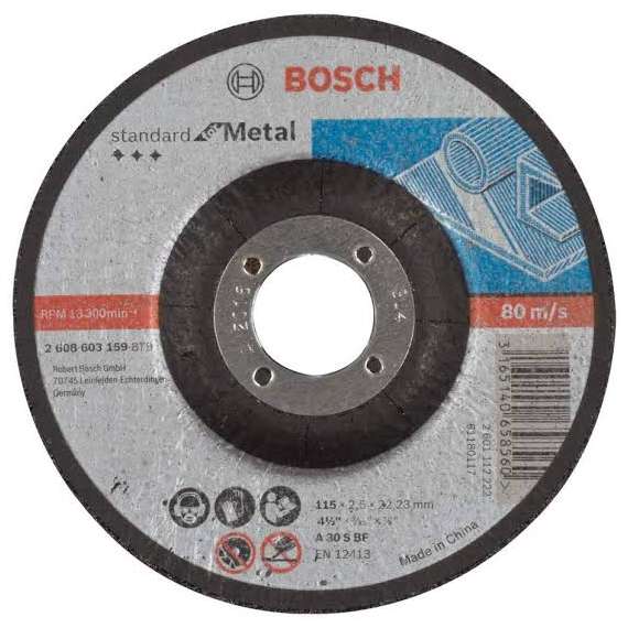 Bosch Professional 2608603159 Standard with Depressed Center Metal Cutting Disc