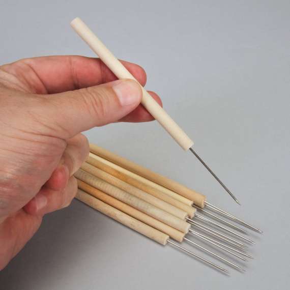 Dissecting Needle with Wooden Handle