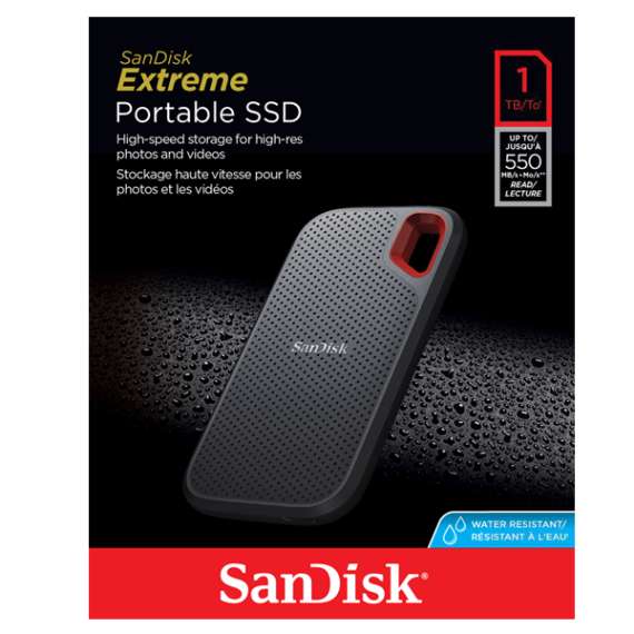 SanDisk 1TB Extreme Portable External Solid State Drive