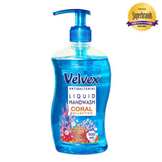 Velvex 500ml 6Pack Liquid Hand Wash With Pump