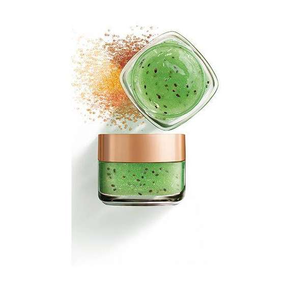 L'Oréal Paris Smooth Sugar Clear Kiwi Face and Lip Scrub, 2 image