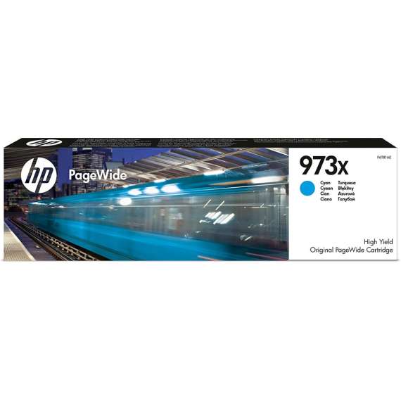 HP 973XL High Yield Cyan Original PageWide Cartridge