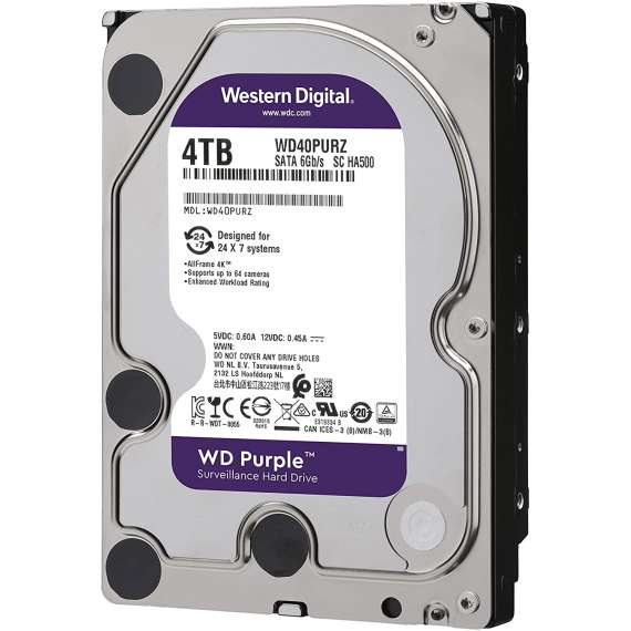 WD Purple Surveillance 4TB Hard Drive, 2 image