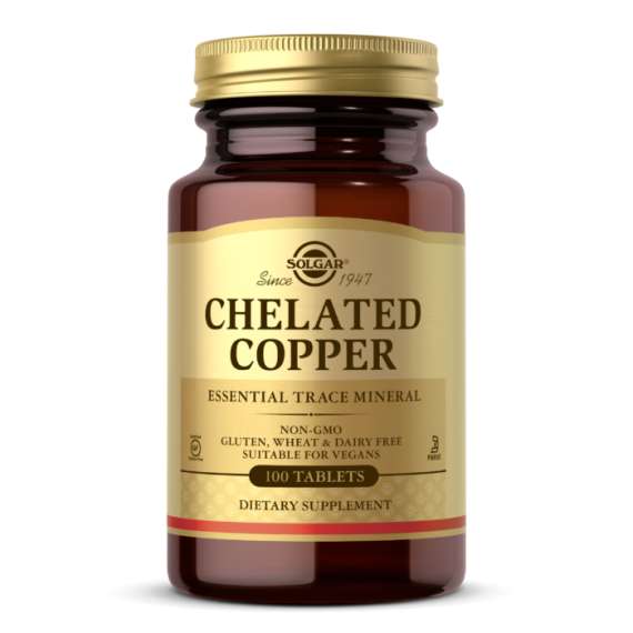 Solgar Chelated Copper 100 Tablets