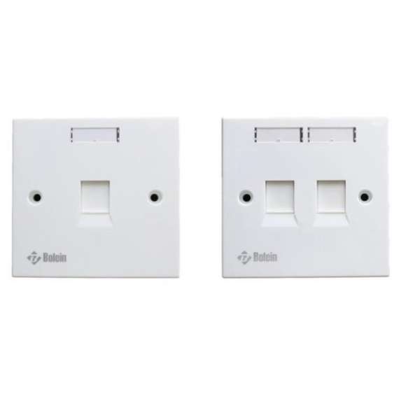 Bolein Faceplate Single / Double Port