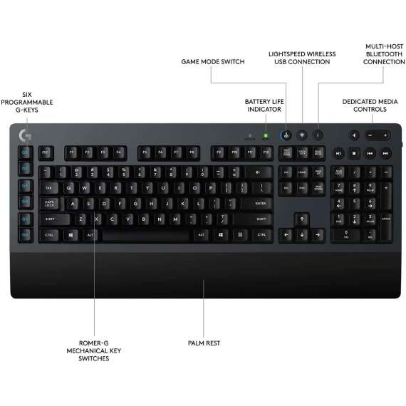 Logitech G613 Wireless Mechanical Gaming Keyboard, 2 image