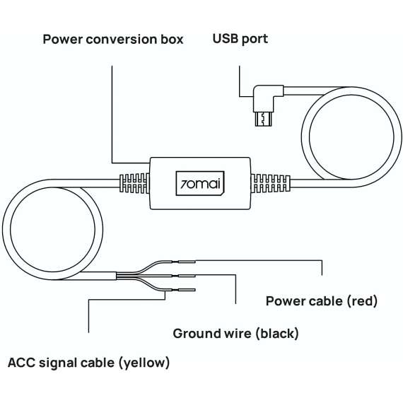 70mai UP02 Car Dash Cam Hardware Kit, 2 image