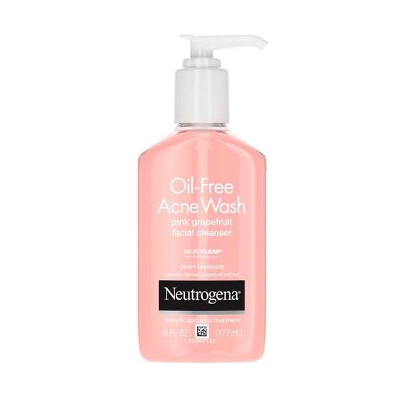 Neutrogena 177ml Oil Free Pink Grapefruit Acne Facial Wash Cleanser
