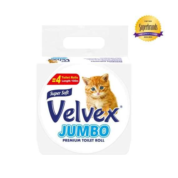Velvex 100Metre 12Pack Jumbo Toilet Tissue