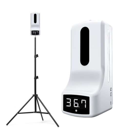 K9 Intelligent Thermometer and Sanitiser Dispenser with Stand