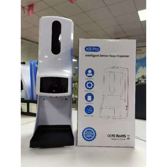 K9 Pro Intelligent Thermometer and Sanitizer Dispenser with Stand, 2 image