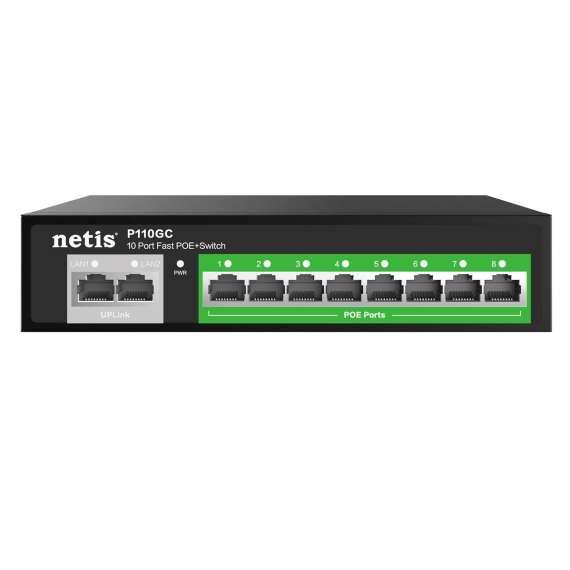 Netis P110GC 8 Port Gigabit PoE Switch