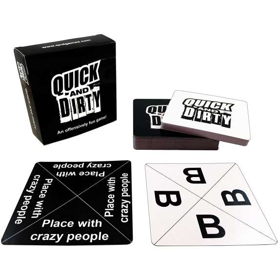 Quick And Dirty Black Party Card Game, 2 image