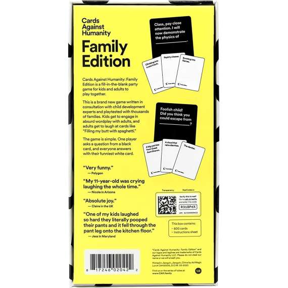 Cards Against Humanity Family Edition Card Game, 2 image