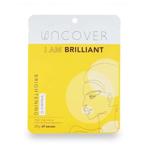 Uncover I am Brilliant  Vitamin C Brightening Sheet Mask
