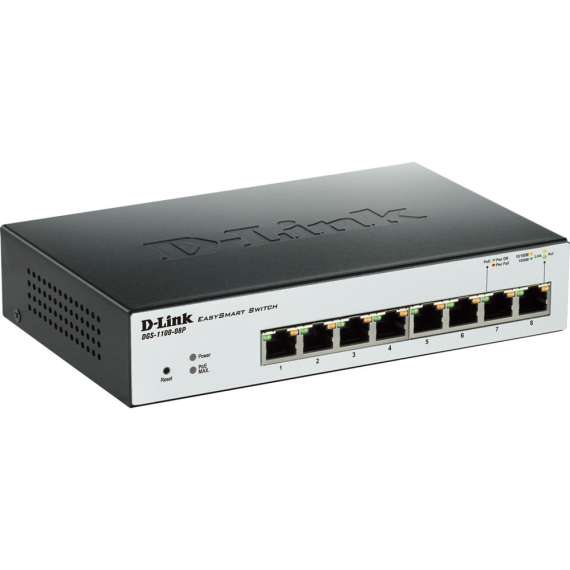 D-Link DGS-1100-08P 8-Port Gigabit PoE Smart Switch, 2 image
