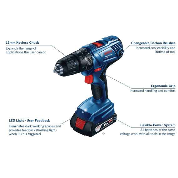 Bosch GSB180-LI 18V 23acc Cordless Impact Drill, 3 image